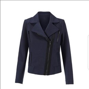 Navy Moto Jacket